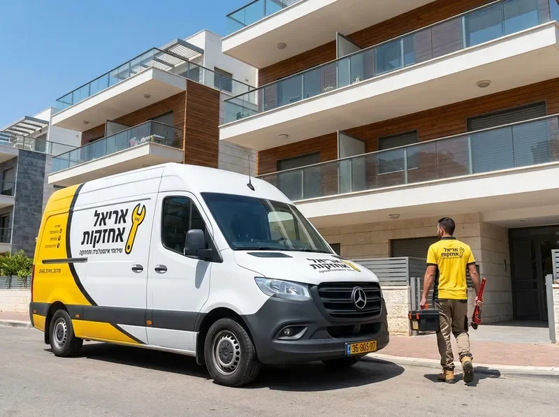 ניידת שירות של אריאל אחזקות – אחזקת אינסטלציה כללית